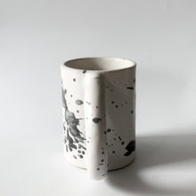 Load image into Gallery viewer, Ink Splatter Ceramic Mug with Handle